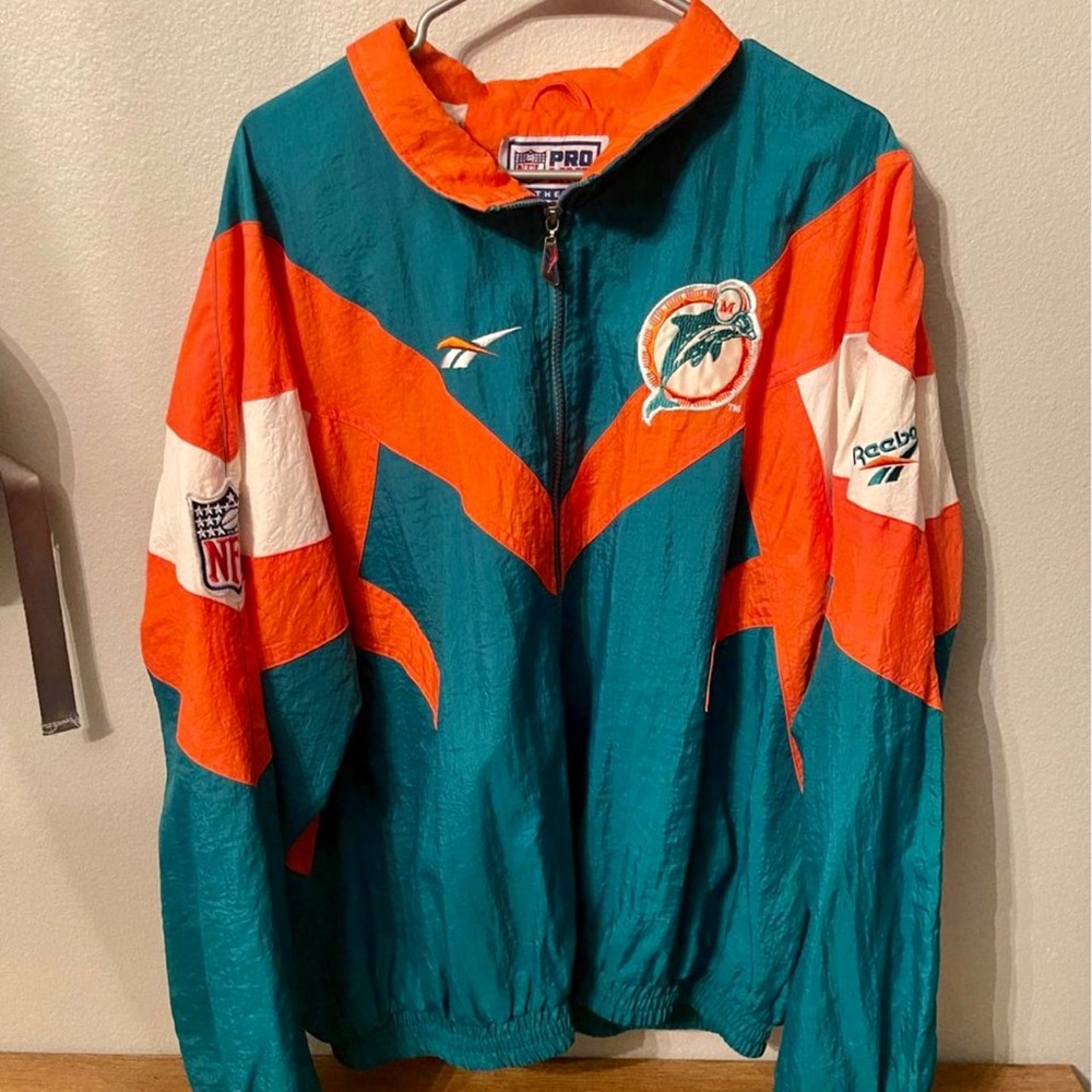 Miami dolphins retro Reebok jacket